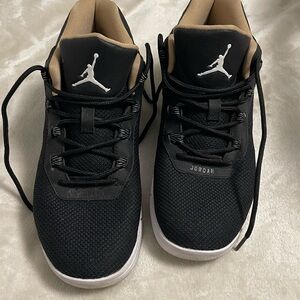 Jordan Black and Tan Sneakers
